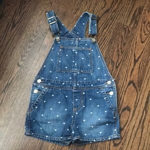 COPY - Toddler girl denim short overalls